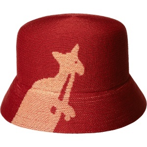 Kangol, palarie bucket Thermal logo, Rosu mac - Img 2