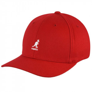 Kangol wool flexfit baseball cap, Rot