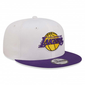 New Era sapca alba 9fifty la lakers white crown team 3