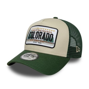 New Era, sapca trucker licence plate Colorado, Verde persan