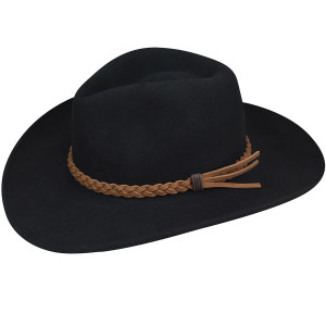 Palarie Bailey of Hollywood Wind River® Switchback Western Negru 5