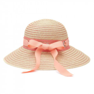 Palarie Betmar Jasmine Braided Wide Brim Roz