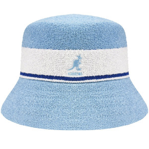 Palarie Kangol bermuda stripe bucket turf albastru deschis