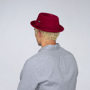 Palarie Kangol Polished Pork Pie Rosu 8