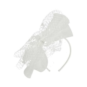 Voaleta Betmar Coco Fascinator Alb ocru
