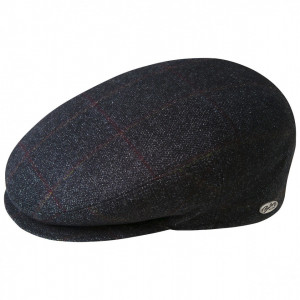 Bailey 1922 Lord Subtle Plaid Flat Cap, Black