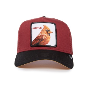Goorin Bros, sapca rosie trucker hustle-birs