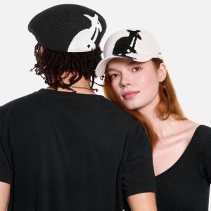 Kangol, Basca Retro Big Kroo 7100, Negru mat - Img 4