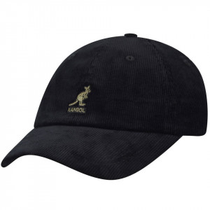 Kangol Baseballkappe aus Baumwolle, Schwarz, Ein­heits­grö­ße