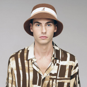 Palarie Kangol Bermuda Stripe Bucket Maro 2