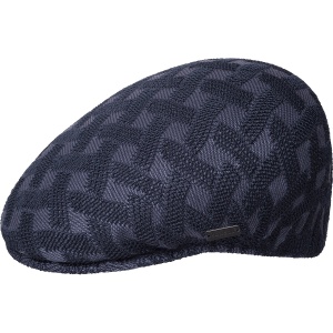 Kangol Cross Weave 504 Flat Cap, Hazy Indigo
