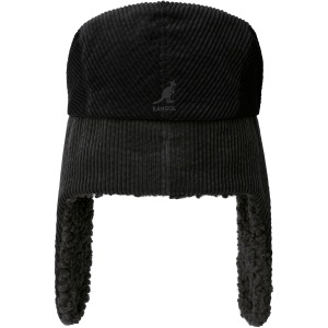 Kangol, Sapca earflaps cozy cord bugatti, Negru mat 3