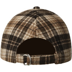 Kangol, Sapca plaid earflaps baseball, Maro camel - Img 3