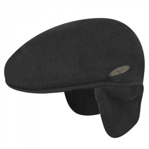 Basca Kangol Wool 504 Earlap Negru 
