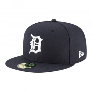 NEW ERA 59fifty kappe detroit tigers authentic on field home,  Blau