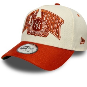 New Era, sapca 9forty Wordmark NY Yankees suede, Rosu/ Bej