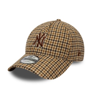 New Era, sapca 9twenty check NY Yankees, Maro camel