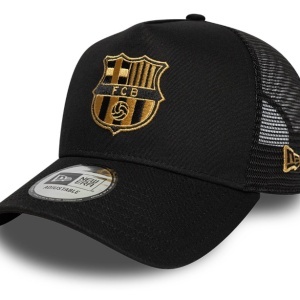 New Era, sapca trucker FC Barcelona, Negru/Auriu