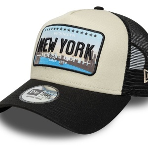 New Era, sapca trucker licence plate Yankees, Negru mat
