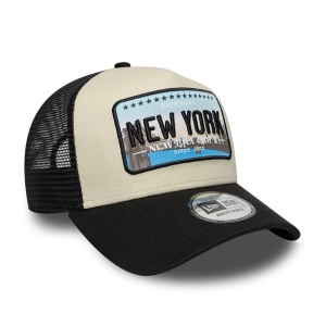 New Era, sapca trucker licence plate Yankees, Negru mat - Img 3
