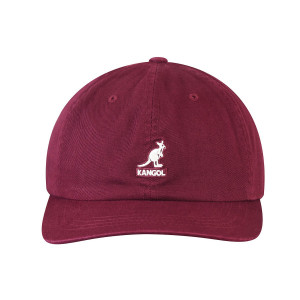 Sapca Kangol Washed Cotton Adjustable Baseball Cordovan 5