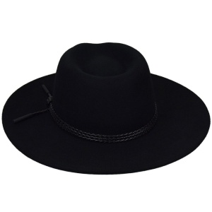 Bailey 1922, palarie cowboy piston fedora, Negru 2