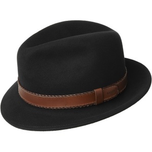 Bailey 1922, Palarie fedora Perry II, Negru mat