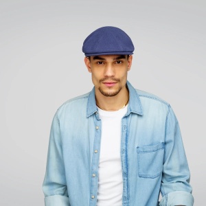 Bailey 1922 rankin 8 panel flatcap, Blau