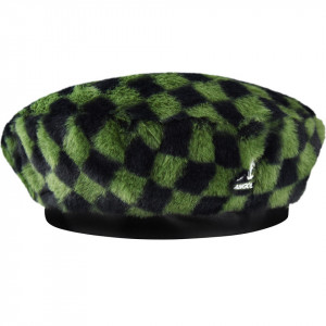 Bereta Kangol Faux Fur Check Verde 2