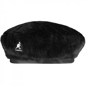 Bereta Kangol Faux Fur Negru 4