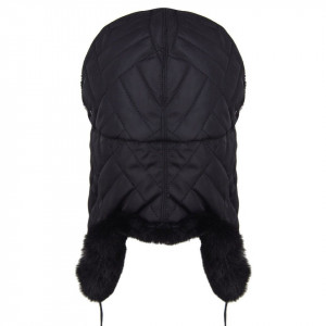 Caciula Kangol Quilted Trapper Negru 4