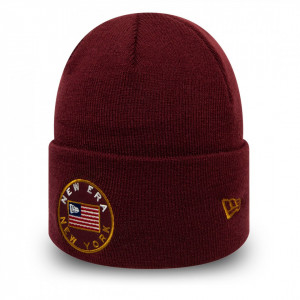 Caciula New Era Flagged Stone Cuff Knit Rosu Bordo 2