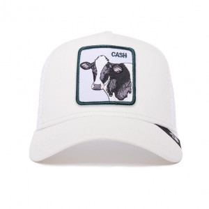 Goorin Bros sapca alba trucker cash cow ivory