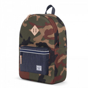 Rucsac Herschel Heritage Woodland Camo/ Denim 3