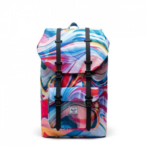 Herschel rucksack little america paint pour, Blau