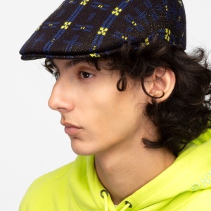 Kangol, basca hyper plaid 507, Negru 2