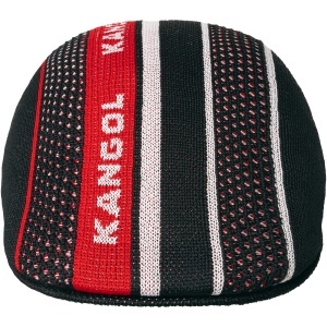 Kangol, Basca Tropic Game Stripe 507, Negru mat - Img 2