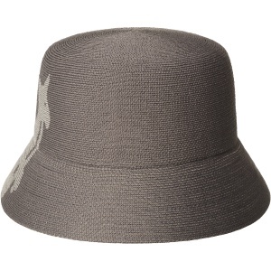 Kangol, palarie bucket Thermal logo, Gri antracit - Img 4