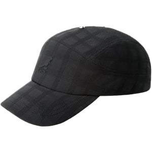 kangol, sapca 5 panel Seersucker, Negru mat - Img 3