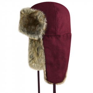 Caciula Kangol Wool Ushanka Rosu Bordo