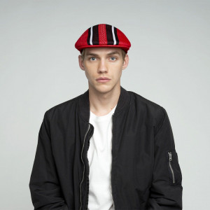 Basca Kangol Vented Stripe 504 Rosu 6