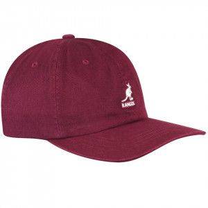 Sapca Kangol Washed Cotton Adjustable Baseball Cordovan 4
