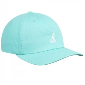 Sapca Kangol Washed Cotton Adjustable Baseball Albastru Aqua 3
