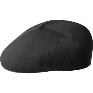 Kangol wolle flexfit 504 flatcap, Schwarz