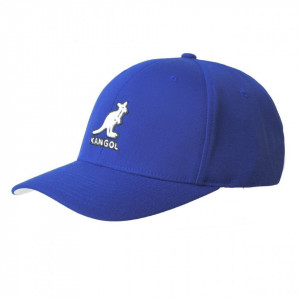 Kangol wool 3D flexfit baseball cap, Blau