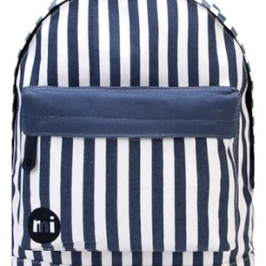 Mi-Pac, Rucsac din bumbac Seaside Stripe, Albastru/ Alb