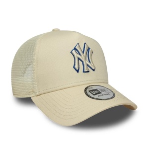 New Era, sapca trucker NY Yankees league, Bej lucios - Img 3