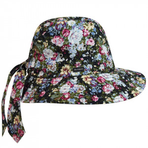 Palarie Betmar Knotted Cloche Floral 2