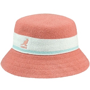 Palarie Kangol Bermuda Stripe Bucket Roz 4