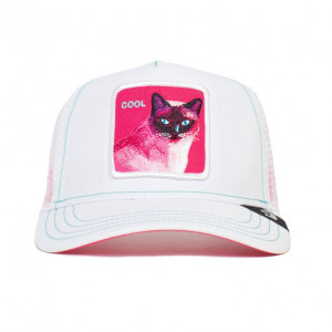 Sapca Goorin Brothers Trucker Kitty Trip Alb